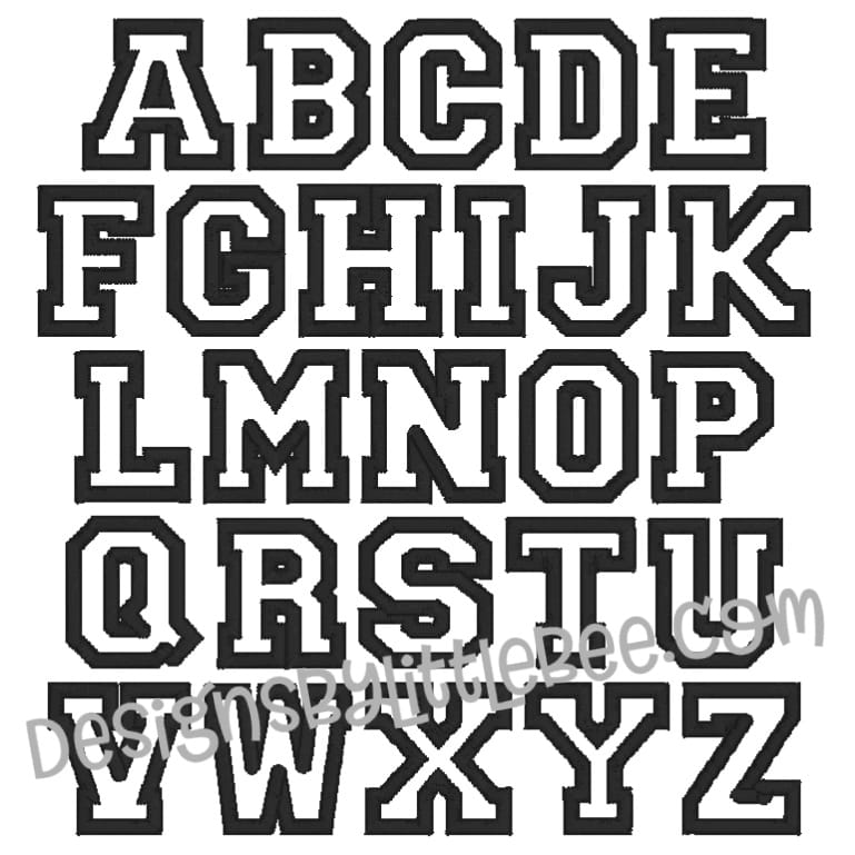 LD Blocked Letter - Font