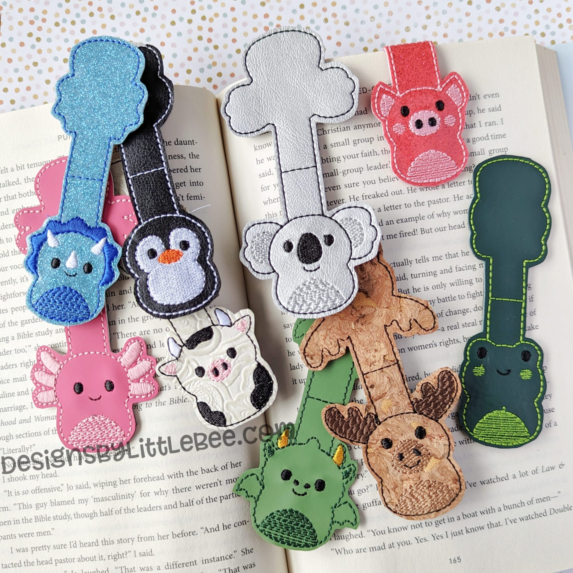 6 pz SEGNALIBRO MAGNETICO CILIEGIE tiger bookmark books libri