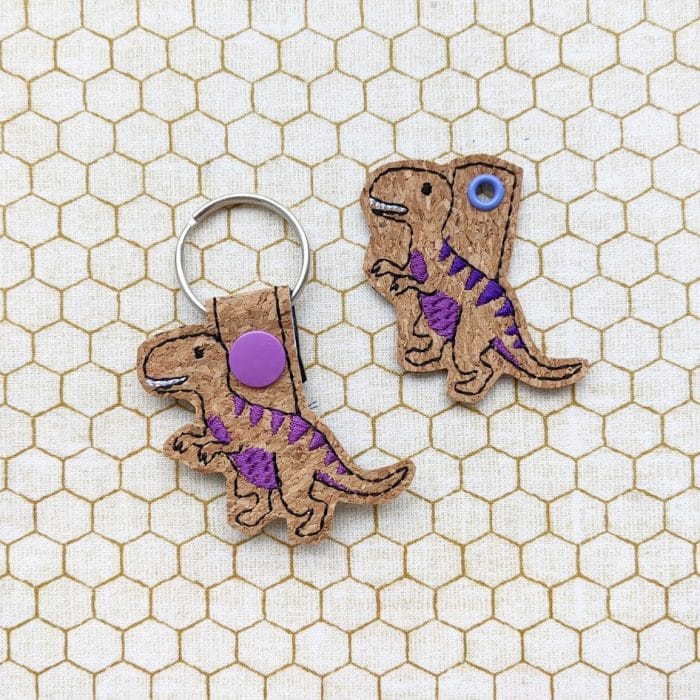 Tyrannosaurus T Rex Snap Tab & Eyelet Set
