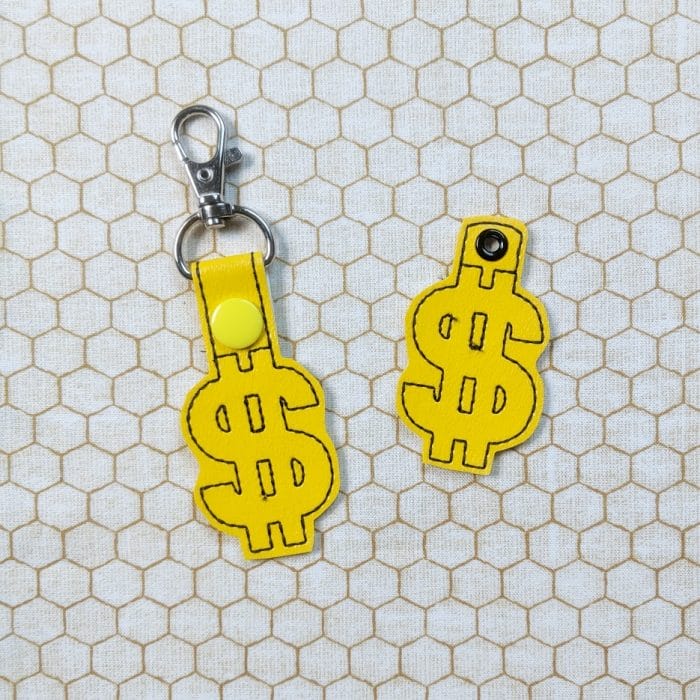 Dollar Sign Snap Tab & Eyelet Set