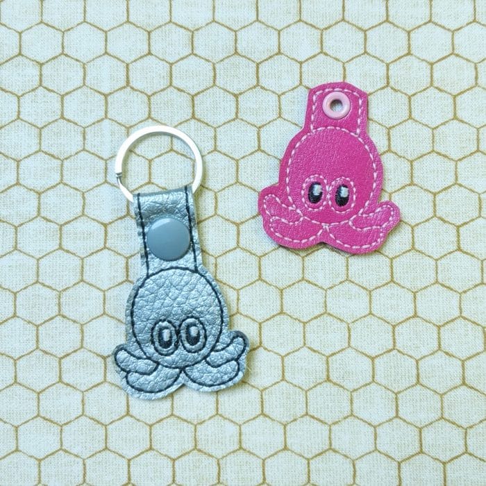 Octopus Emoji Snap Tab & Eyelet Fob - May 2019