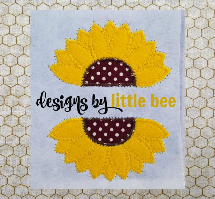 Summer Sunflower Split Applique
