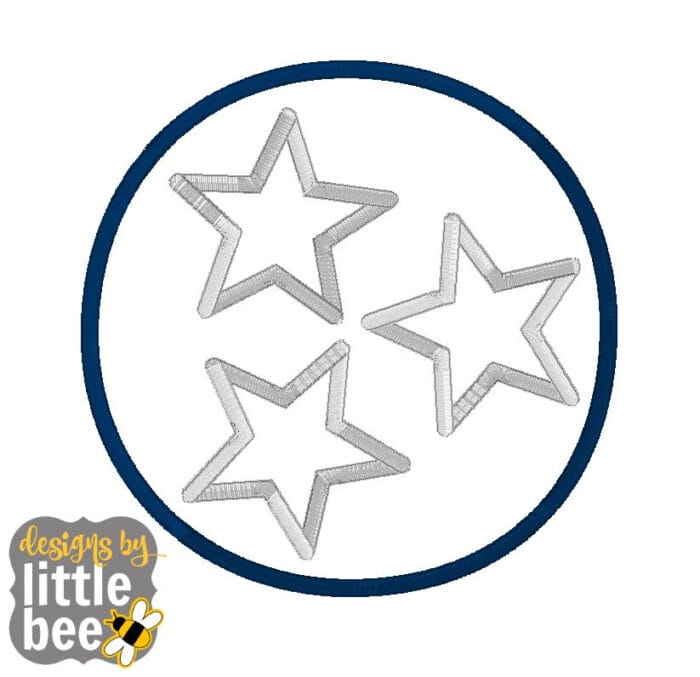 Tennessee State Tristar Applique