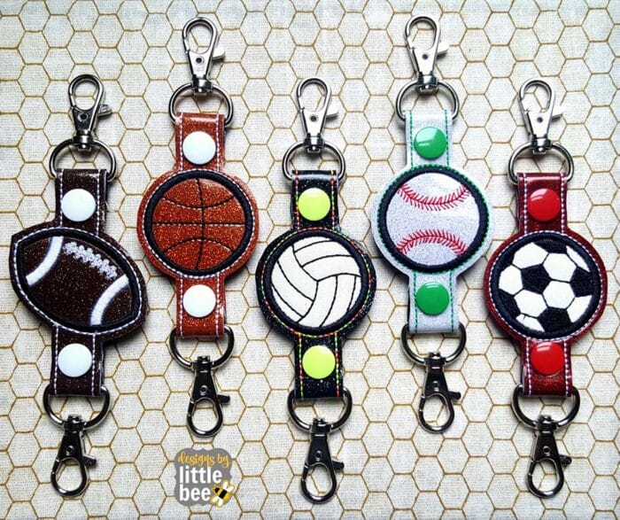 Sports Set: Baseball, Softball, Basketball, Soccer, Football, Volleyball Double End Snap Tab 06 16 2017