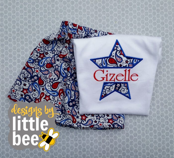 Split Star Applique