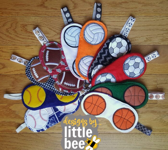 ITH Sports Sleep Mask: Baseball / Softball, Basketball, Football, Soccer, Volleyball