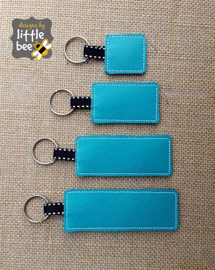 Blank Ribbon Loop Key Fob Set
