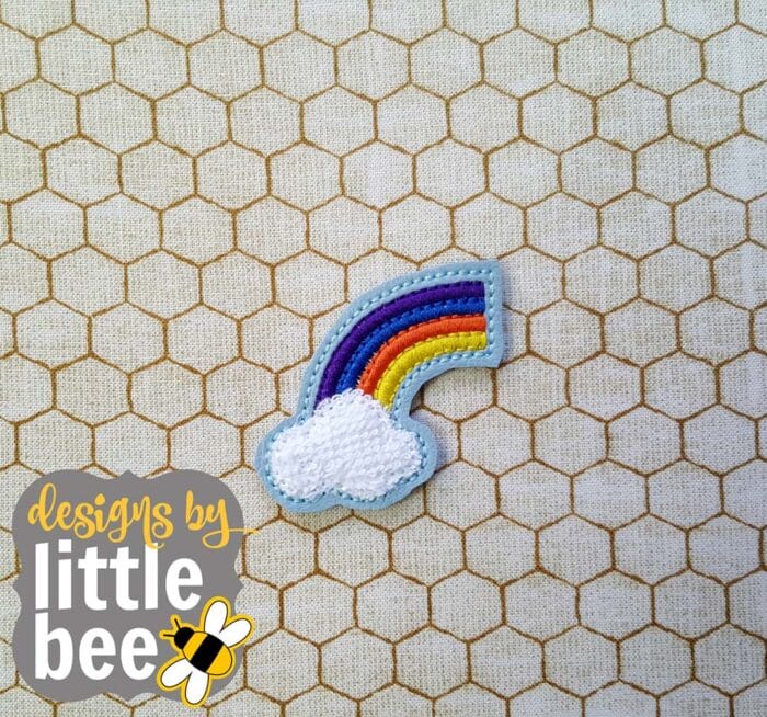 Rainbow and Cloud Feltie