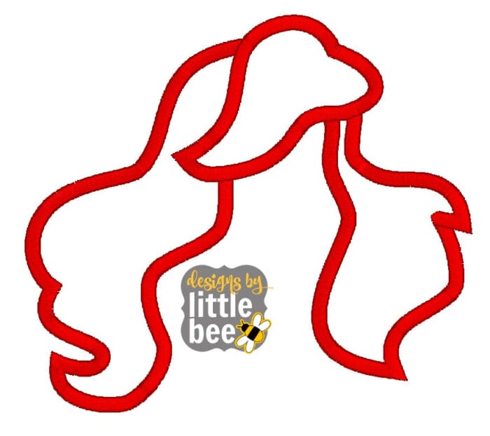 Mermaid Princess Hair Applique