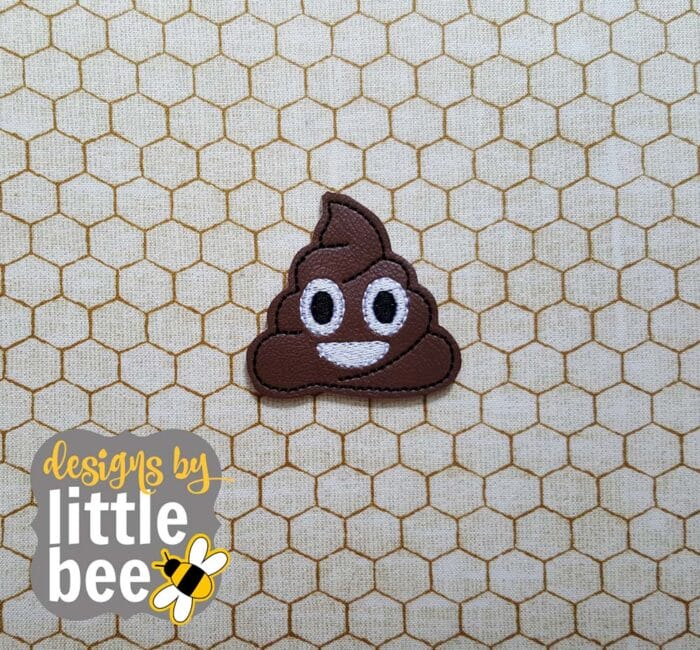 Poop Emoji Face Feltie