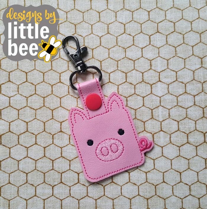 Pig Squarimal Animal Snap Tab