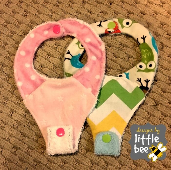 Pacifier Binky Bib EMBROIDERY Design ITH for 5x7