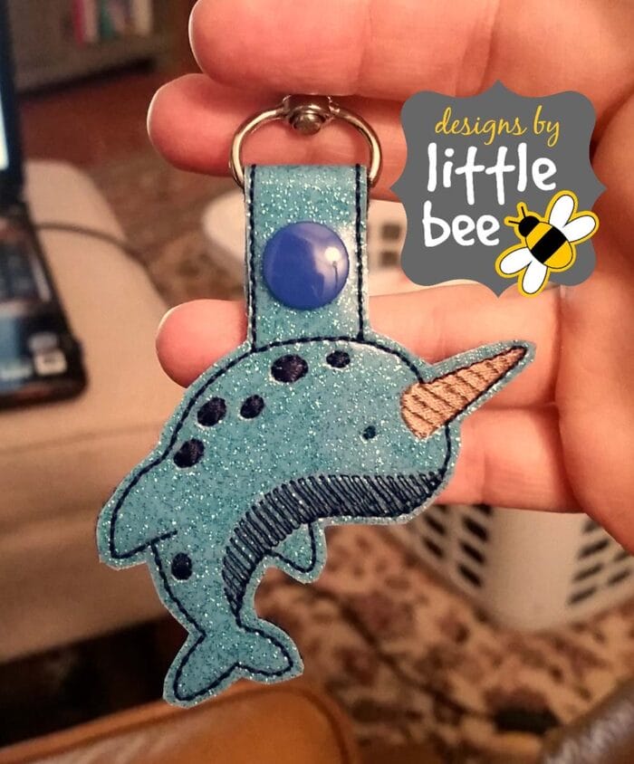 Narwhal Key Fob / Snap Tab Set