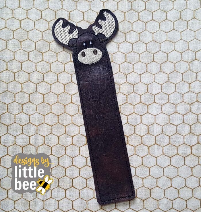 Moose Animal ITH Bookmark 03 10 2017