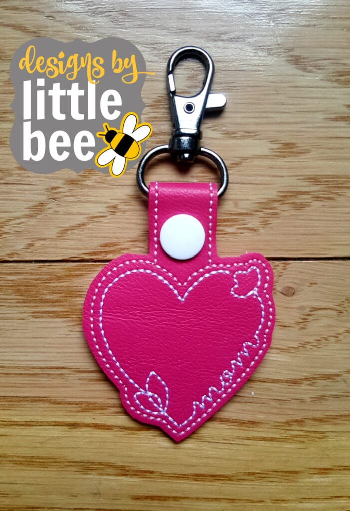 Mom Name Heart Snap Tab - Image 2