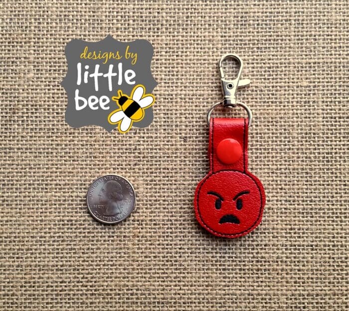 Mad Face Emoji Mini Snap Tab