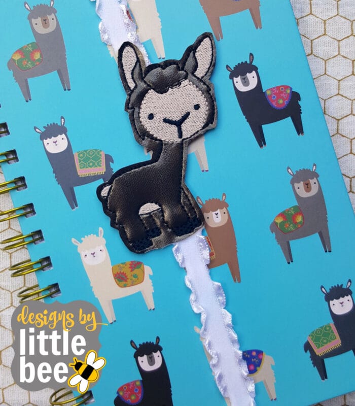 Llama SEWN IN Book, Planner Band Bookmark