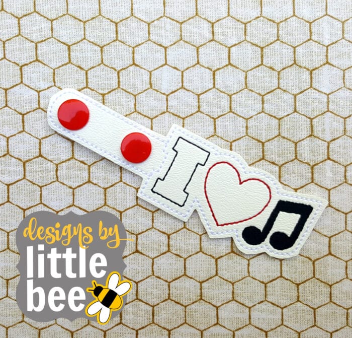 I Love Music Snap Tab