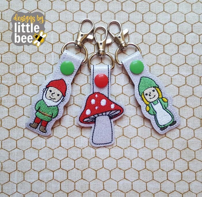 Snap Tab SET: Gnome, Lady, Toadstool 03 10 2017
