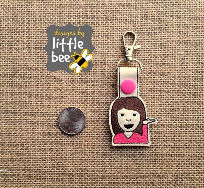 Girl Hair Flip Emoji Mini Snap Tab
