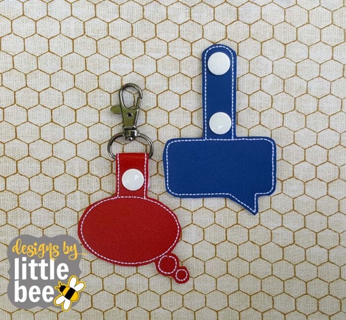 Speech word Bubble Snap Tab Set