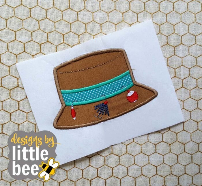 Fishing Hat Applique