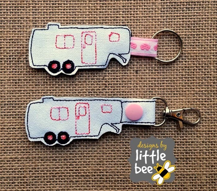 Fifth 5th Wheel Camper Key Fob / Snap Tab Set