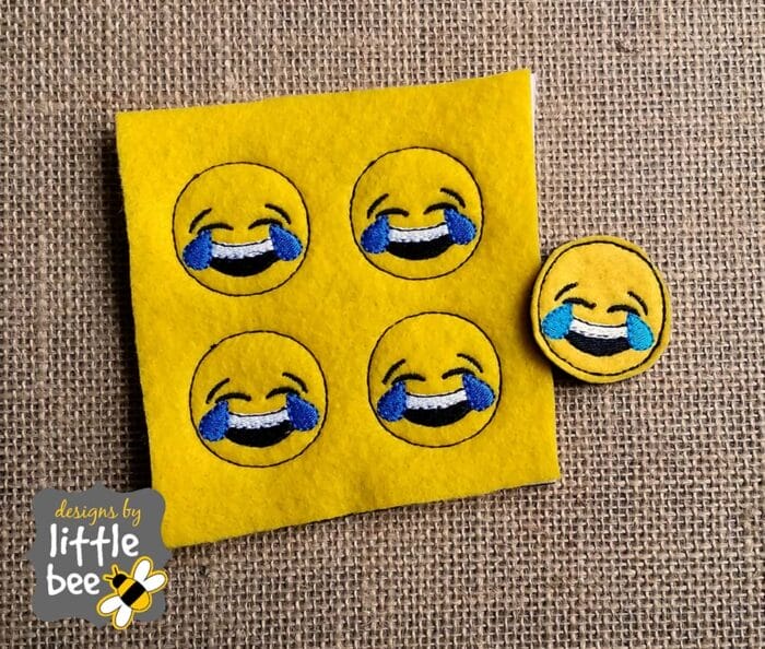 Laughing Crying Emoji Feltie