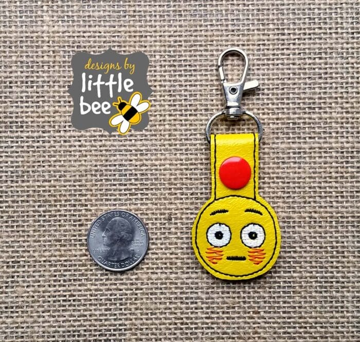 Embarrassed Face Emoji Mini Snap Tab