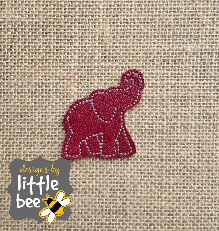 Elephant Silhouette Feltie