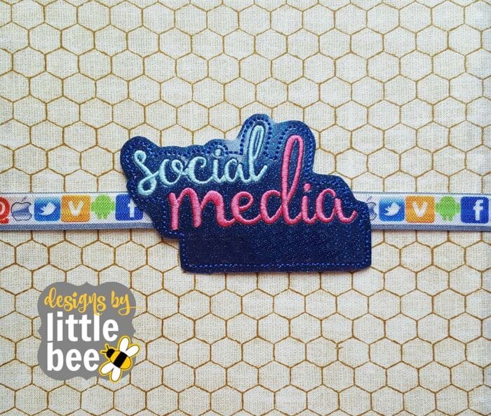 Social Media Blank SEWN IN Book, Planner Band, Bookmark 02 17 2017