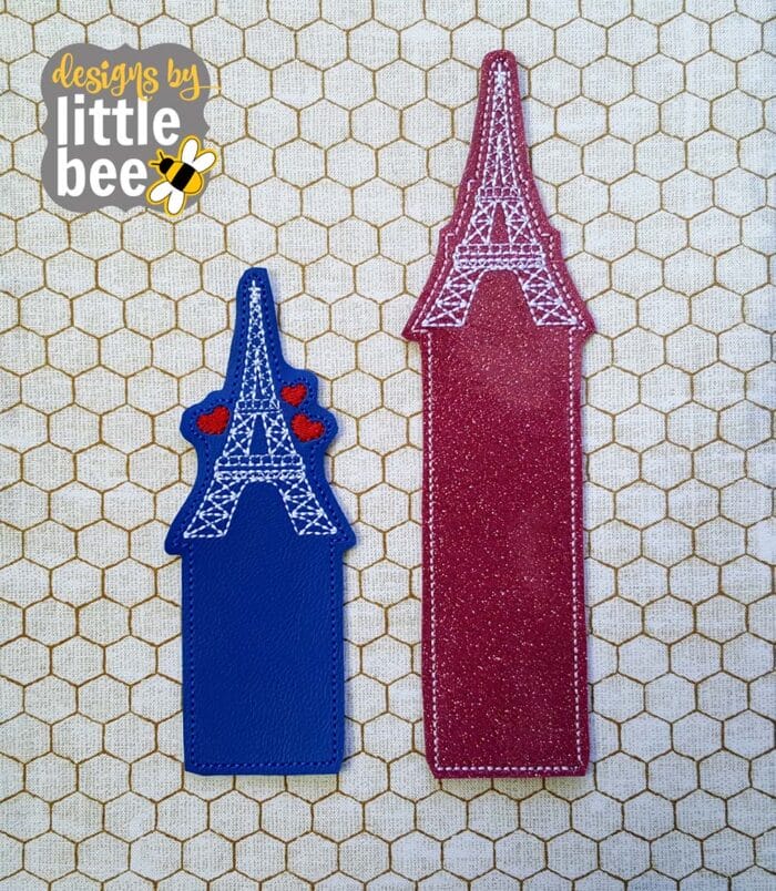 Eiffel Tower ITH Bookmark Set 02 17 2017