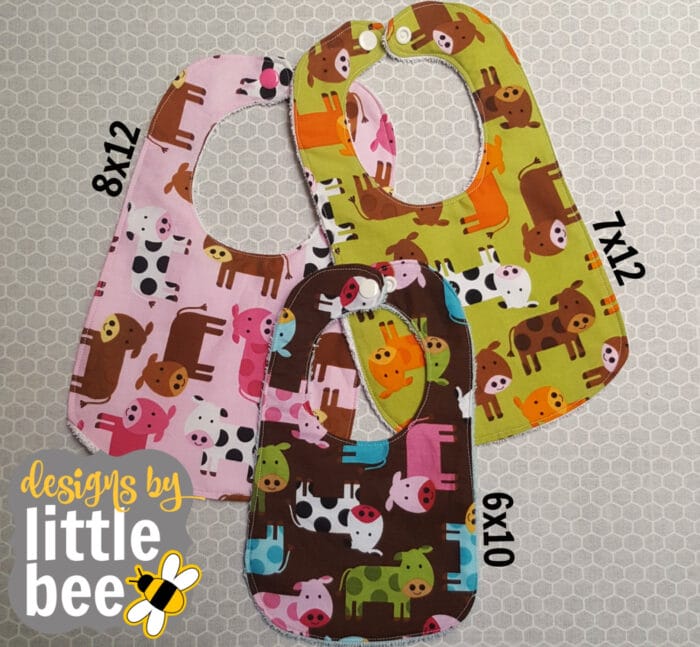 Baby Bib ITH 3 sizes 6x10+ ONLY