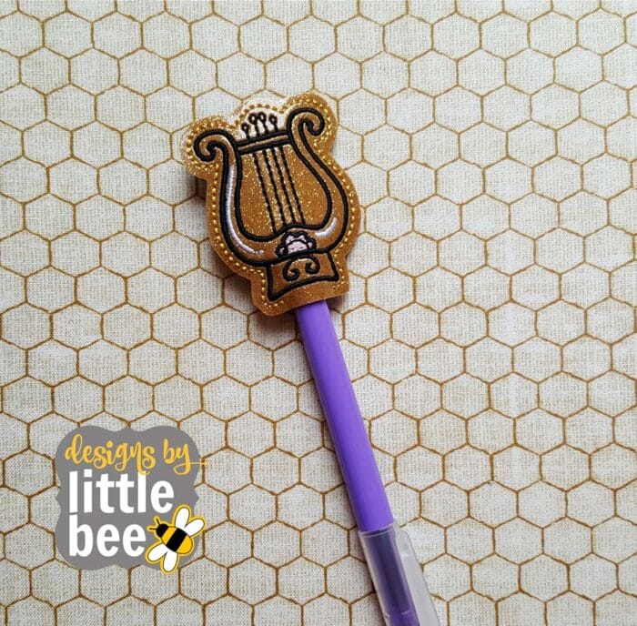 Lyre Pencil Pen Topper