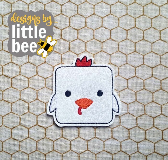 Chicken Squarimal Animal Feltie 01 20 2017