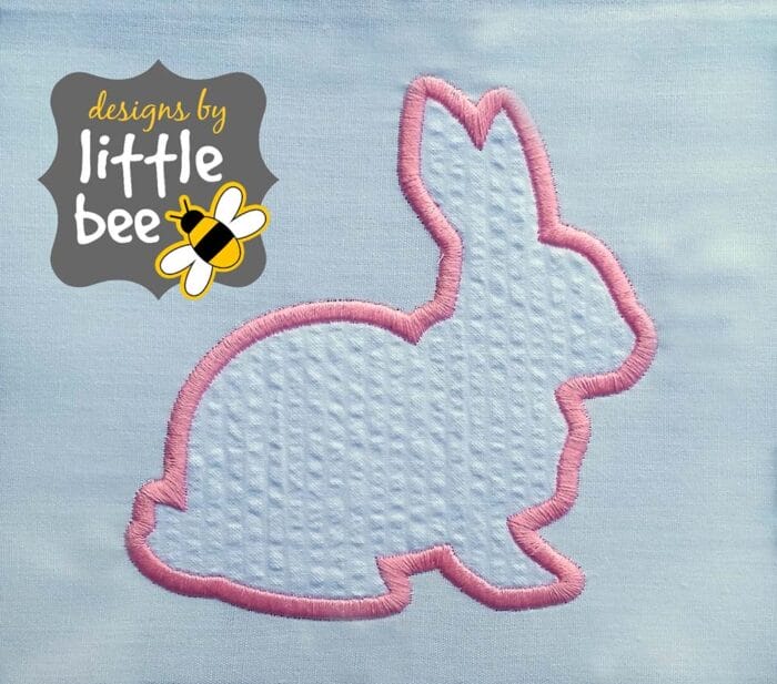 Bunny Rabbit Silhouette Applique
