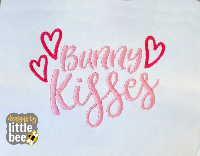 Bunny Kisses Embroidery 04 07 2017
