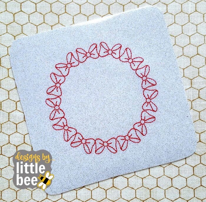 Monogram Circle Frame Bows 04 14 2017