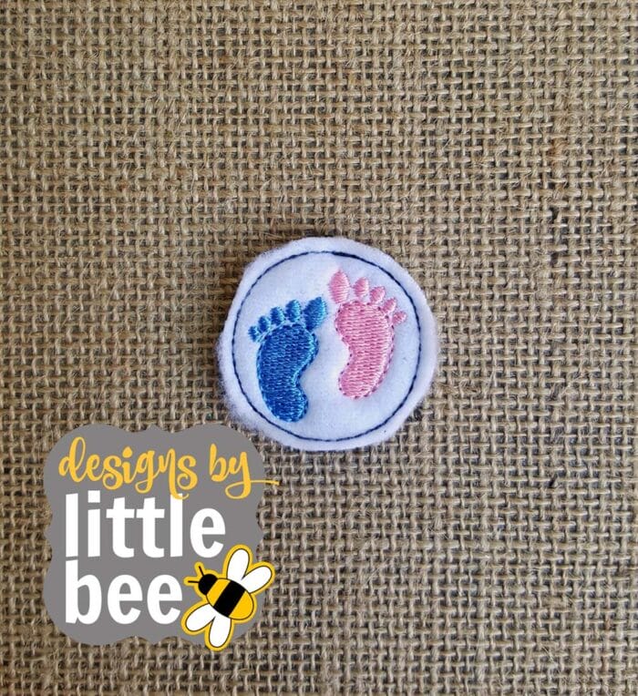 Baby Feet Feltie and Pen / Pencil Hugger - Image 2