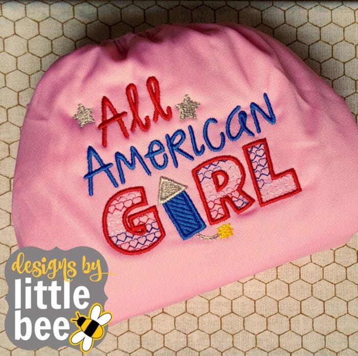 All American Girl Applique