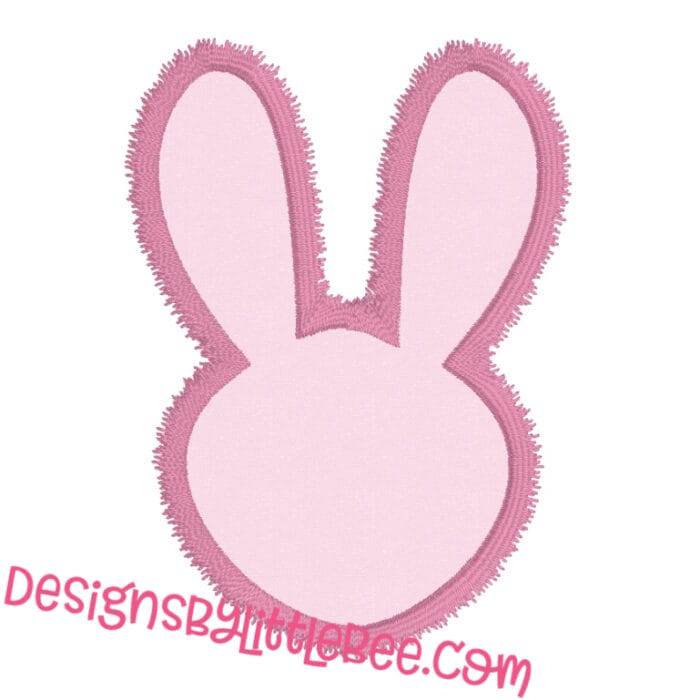 Bunny Rabbit Head Silhouette Applique