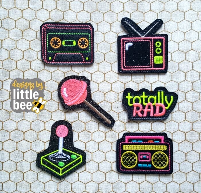 Totally 80s Pop Art Feltie Collection
