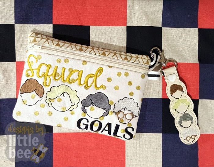 Golden Girls Snap Tab & Eyelet Key Fob - Image 2
