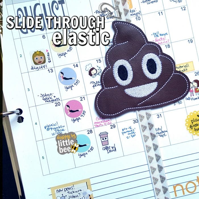 Poop Slide Through Book Planner Band Bookmark 07 21 2017