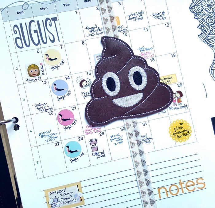 Poop Slide Through Book Planner Band Bookmark 07 21 2017 - Image 2