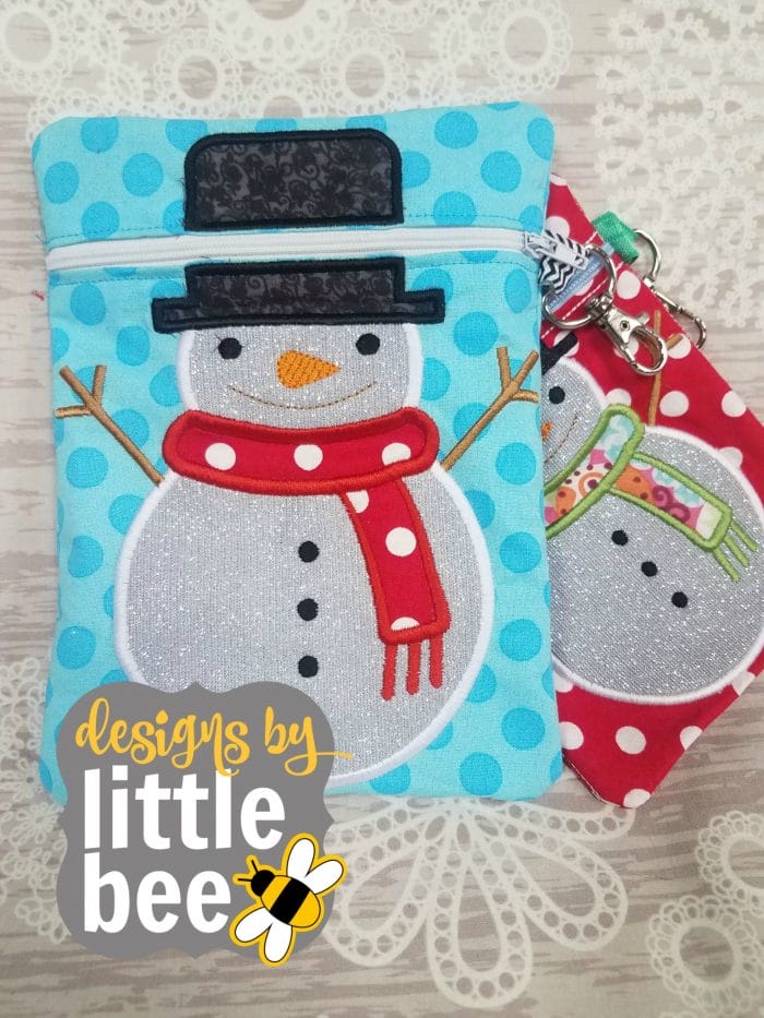 Snowman ITH Zipper Bag 11 17 2017
