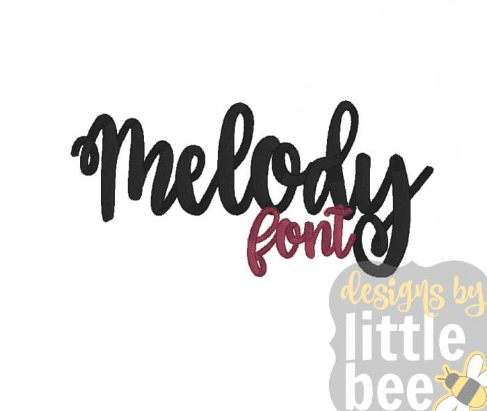 Melody Font - 1" 2" 3"