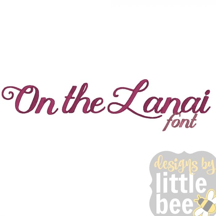 On the Lanai Font - 1" 2" 3" - Image 2