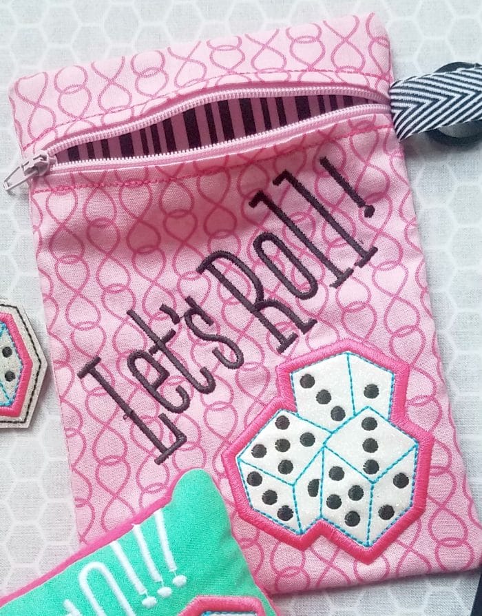 Bunco Dice Game ITH Zipper Bag