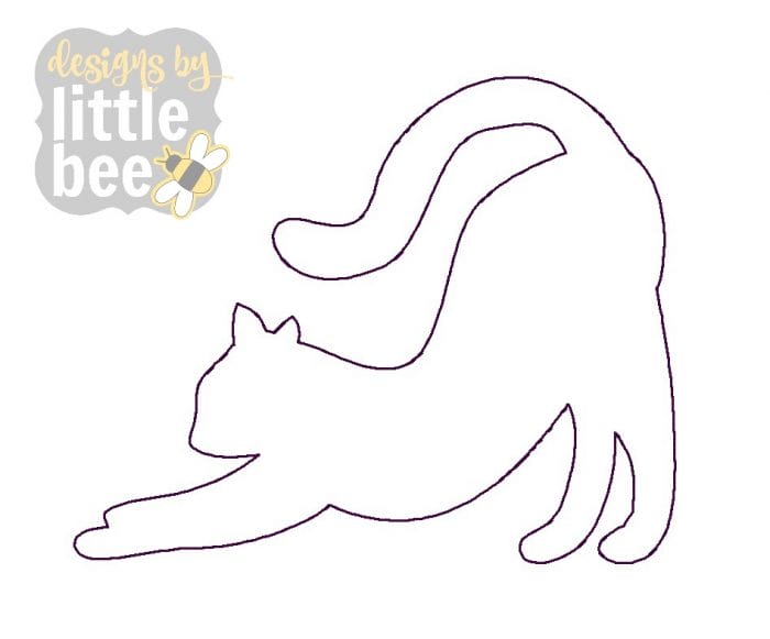 Cat Stretch Raggy / Bean Applique Design 01 05 2018